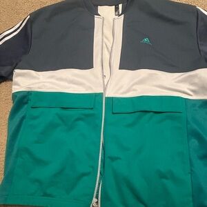 Adidas Blue and White Jacket